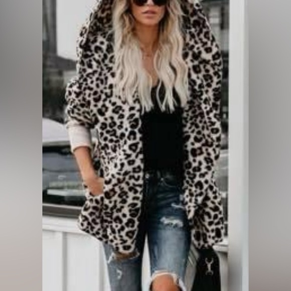 NWT HEM & THREAD NINE LIVES POCKETED LEOPARD 🐆 CARDIGAN, OS, BNWTIB - Picture 3 of 6